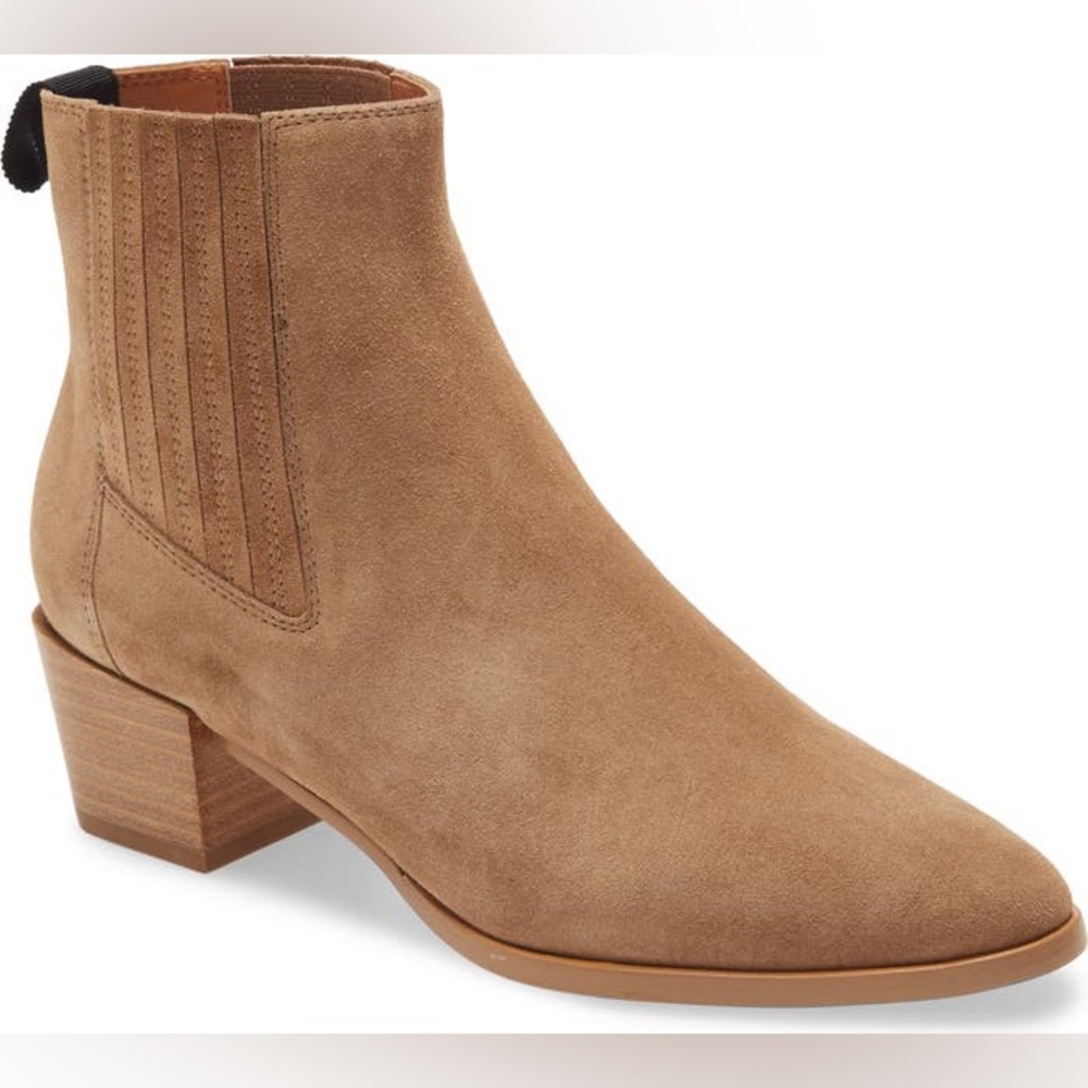 Rag & Bone Rover Chelsea Bootie (7.5): camel suede